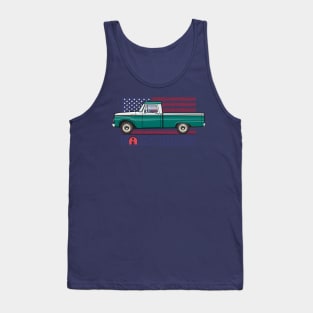 Green farm truck Tank Top